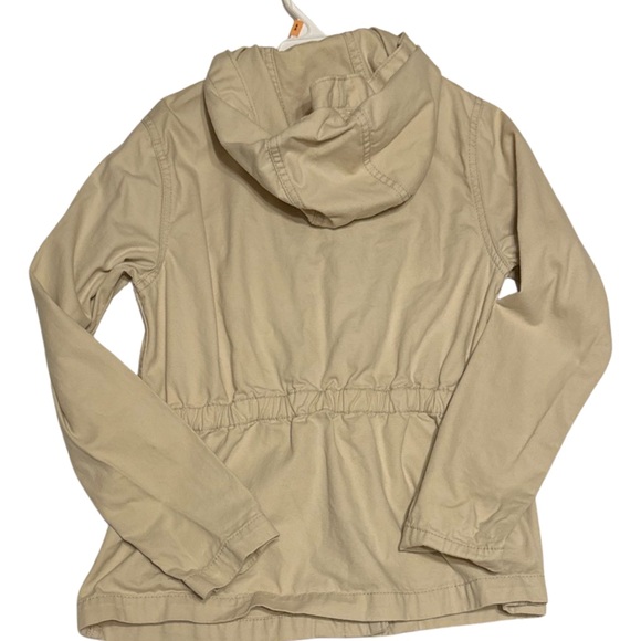 Girls Khaki hooded jacket - Picture 3 of 4